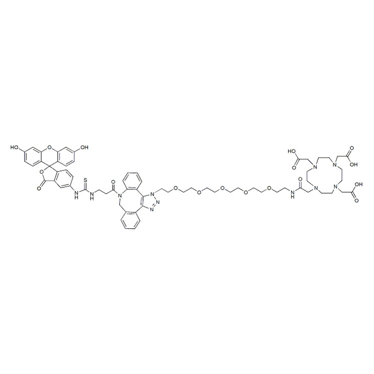 Fluorescein-triazole-PEG5-DOTA